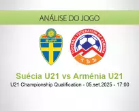 Prognóstico Suécia U21 Arménia U21 (05 September 2025)