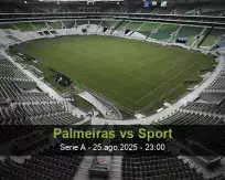 Prognóstico Palmeiras Sport (26 August 2025)