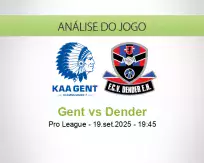 Prognóstico Gent Dender (19 September 2025)