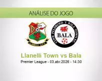 Prognóstico Llanelli Town Bala (03 April 2026)