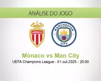 Prognóstico Mónaco Man City (01 October 2025)
