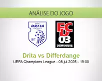 Prognóstico Drita Differdange (08 July 2025)