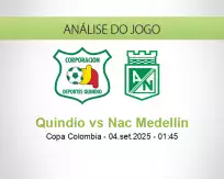 Prognóstico Quindío Nac Medellín (04 September 2025)