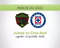 Prognóstico Juárez Cruz Azul (31 January 2026)