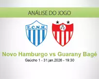 Prognóstico Novo Hamburgo Guarany Bagé (31 January 2026)