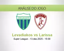 Prognóstico Levadiakos Larissa (13 December 2025)