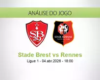 Prognóstico Stade Brest Rennes (04 April 2026)