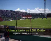 Prognóstico Universitario LDU Quito (28 September 2025)