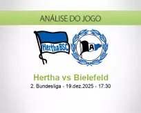 Prognóstico Hertha Bielefeld (19 December 2025)