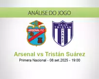 Prognóstico Arsenal Tristán Suárez (08 September 2025)
