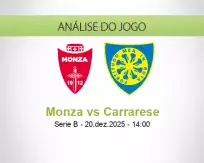 Prognóstico Monza Carrarese (20 December 2025)