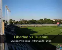 Prognóstico Libertad Guarani (08 February 2026)