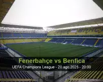 Prognóstico Fenerbahçe Benfica (20 August 2025)