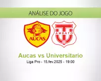 Prognóstico Aucas Universitario (15 February 2025)