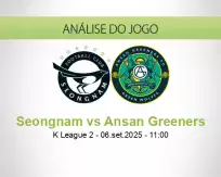 Prognóstico Seongnam Ansan Greeners (06 September 2025)
