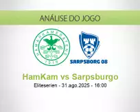 Prognóstico HamKam Sarpsburgo (31 August 2025)