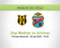 Prognóstico Dep Madryn Arsenal (28 September 2025)