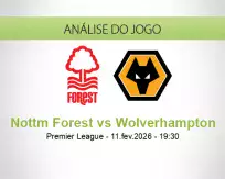 Prognóstico Nottm Forest Wolverhampton (11 February 2026)