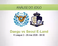 Prognóstico Daegu Seoul E-Land (29 March 2026)