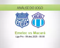 Prognóstico Emelec Macará (09 December 2025)