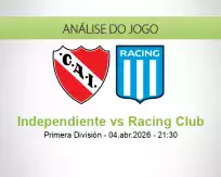 Prognóstico Independiente Racing Club (04 April 2026)