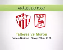 Prognóstico Talleres Morón (16 August 2025)