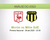 Prognóstico Morón Mitre SdE (28 September 2025)