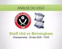 Prognóstico Sheff Utd Birmingham (20 December 2025)