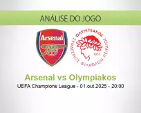 Prognóstico Arsenal Olympiakos (01 October 2025)