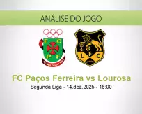 Prognóstico FC Paços Ferreira Lourosa (14 December 2025)