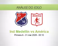 Prognóstico Ind Medellín América (31 March 2026)