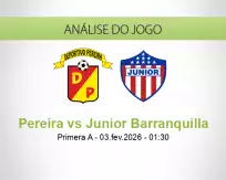 Prognóstico Pereira Junior Barranquilla (03 February 2026)