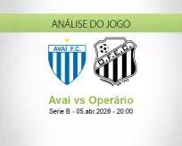 Prognóstico Avaí Operário (05 April 2026)