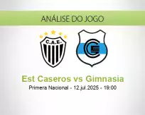 Prognóstico Est Caseros Gimnasia (12 July 2025)