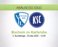 Prognóstico Bochum Karlsruhe (20 December 2025)