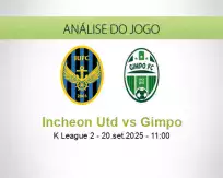 Prognóstico Incheon Utd Gimpo (20 September 2025)