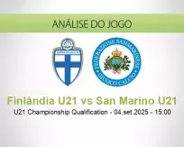 Prognóstico Finlândia U21 San Marino U21 (04 September 2025)