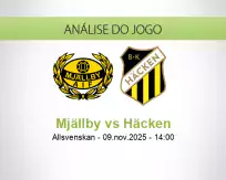 Prognóstico Mjällby Häcken (09 November 2025)