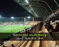 Prognóstico Grenoble Annecy (19 September 2025)