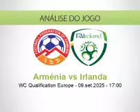 Prognóstico Arménia Irlanda (09 September 2025)