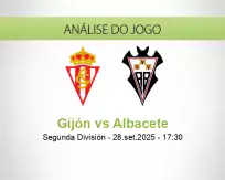 Prognóstico Gijón Albacete (28 September 2025)