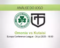 Prognóstico Omonia Kutaisi (24 July 2025)