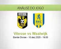 Prognóstico Vitesse Waalwijk (10 December 2025)