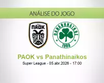 Prognóstico PAOK Panathinaikos (05 April 2026)