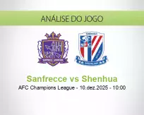 Prognóstico Sanfrecce Shenhua (10 December 2025)