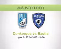 Prognóstico Dunkerque Bastia (20 February 2026)
