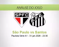 Prognóstico São Paulo Santos (01 February 2026)