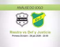 Prognóstico Riestra Def y Justicia (29 January 2026)