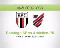 Prognóstico Botafogo SP Athletico-PR (06 September 2025)