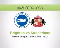 Prognóstico Brighton Sunderland (20 December 2025)